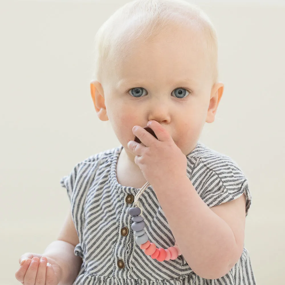 Multi Pacifier Clip- Pink