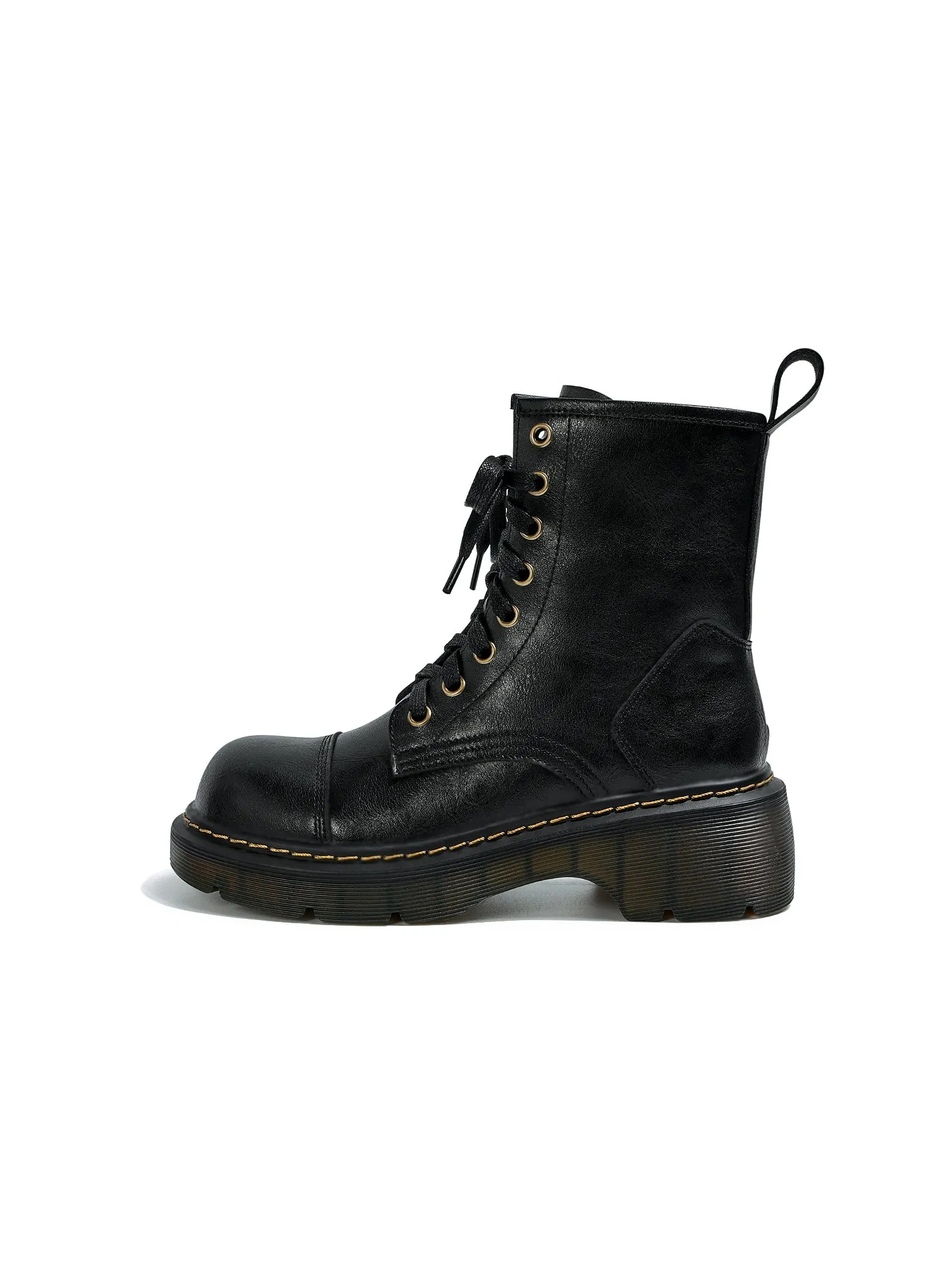 Natural Roll Shoelace Ins Fried Street Brown Martin Boots