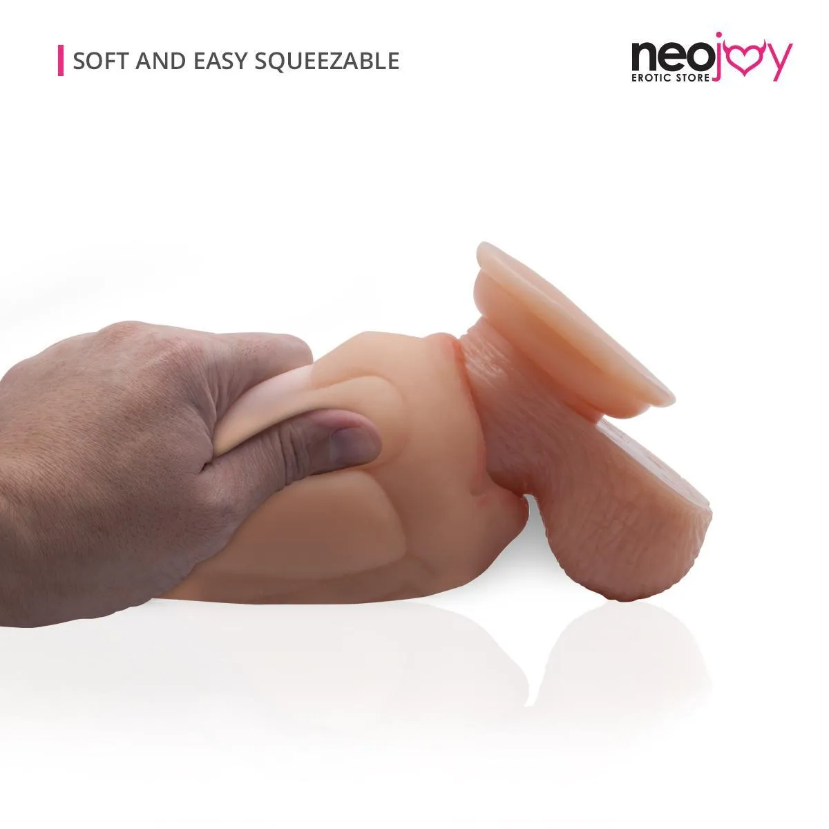 Neojoy Realistic Mouth Stroker - Flesh - 5.3 inch - 13.5cm