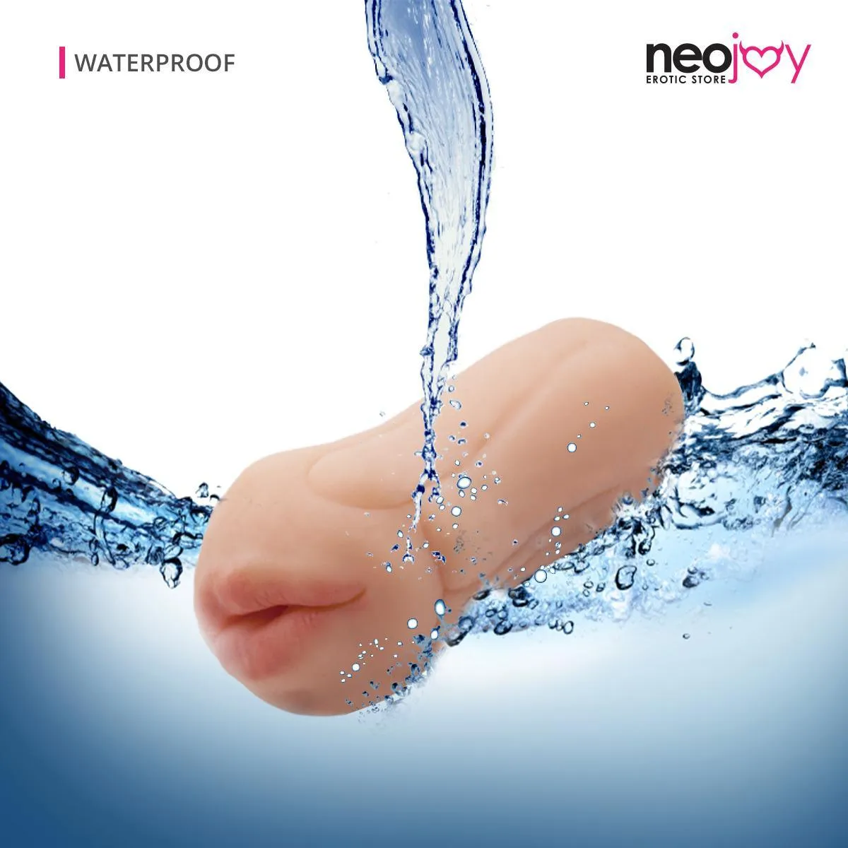 Neojoy Realistic Mouth Stroker - Flesh - 5.3 inch - 13.5cm