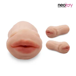 Neojoy Realistic Mouth Stroker - Flesh - 5.3 inch - 13.5cm
