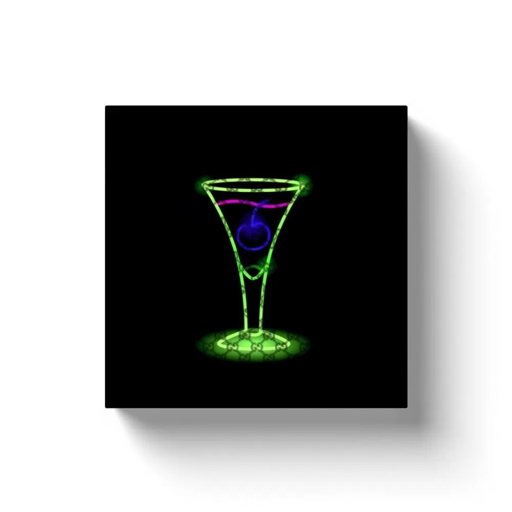 Neon Gucci Cocktail Hour Canvas Wall Art