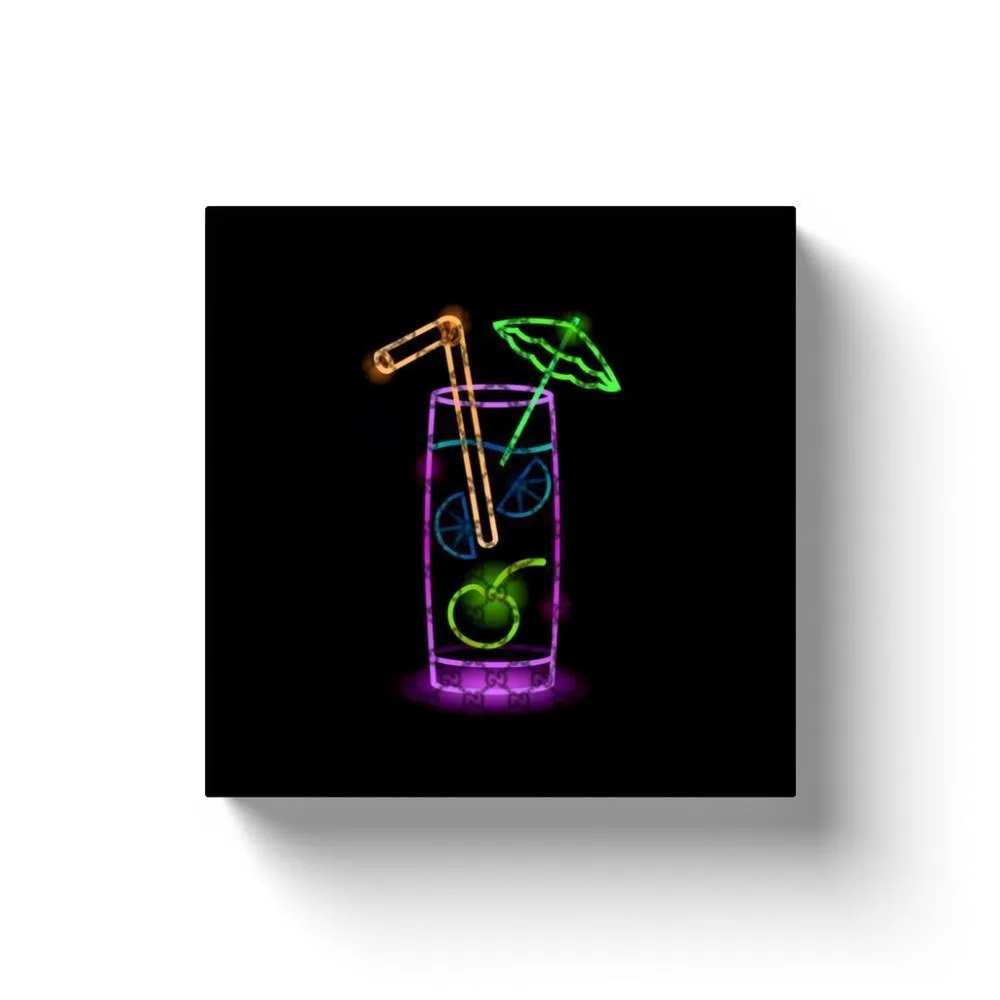 Neon Gucci Cocktail Hour Canvas Wall Art