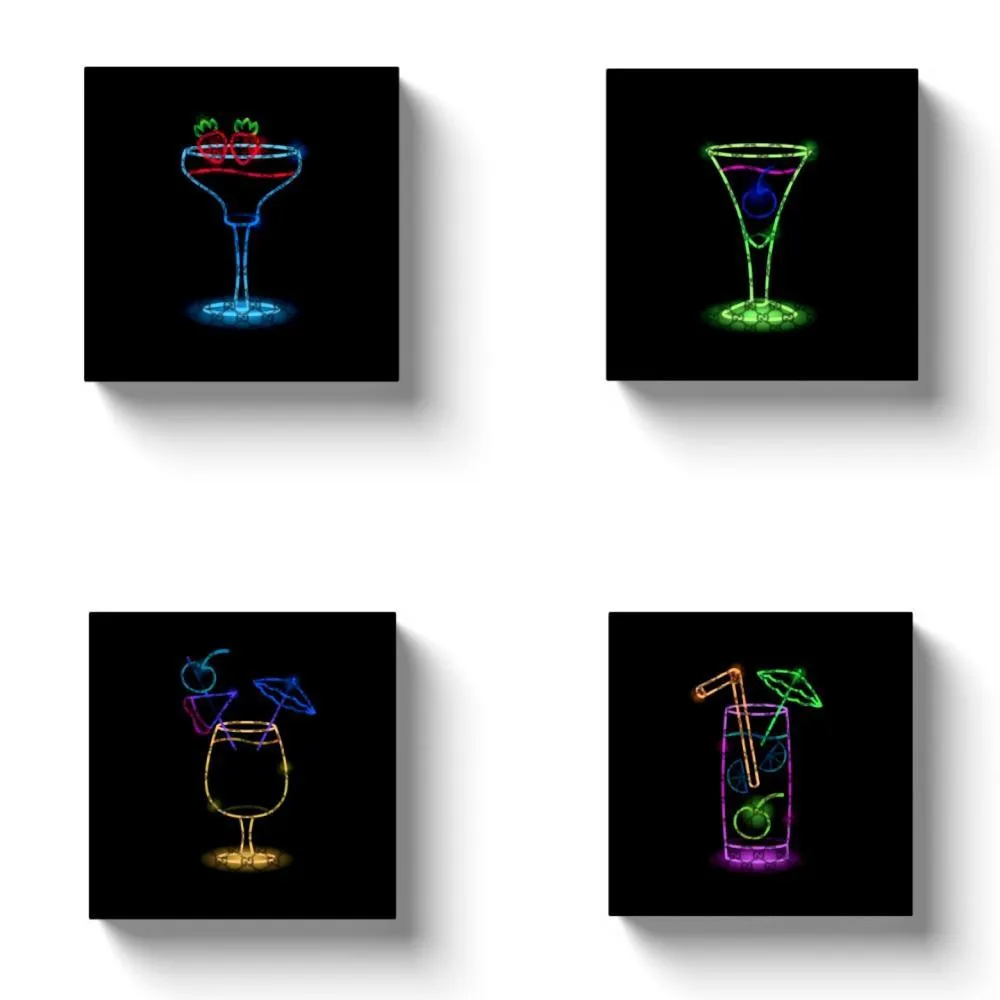 Neon Gucci Cocktail Hour Canvas Wall Art