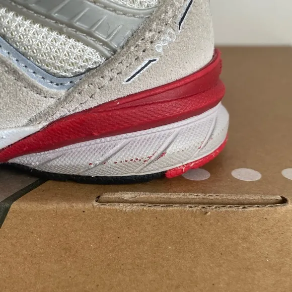 New Balance 990 V5 Red/Blue/White Toddler Sneakers- SZ 6 C