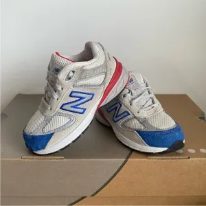 New Balance 990 V5 Red/Blue/White Toddler Sneakers- SZ 6 C