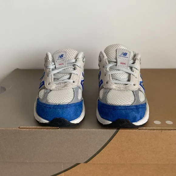 New Balance 990 V5 Red/Blue/White Toddler Sneakers- SZ 6 C