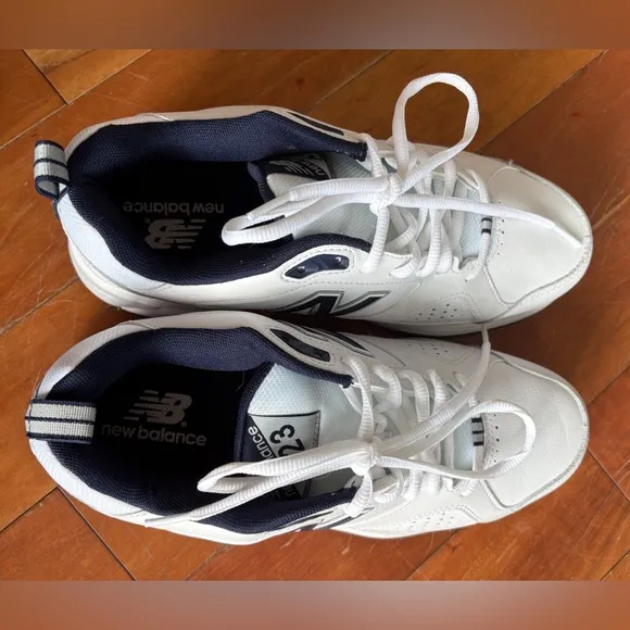 New Balance Size 7 White and Black 623 Athletic Sneakers New Without Box