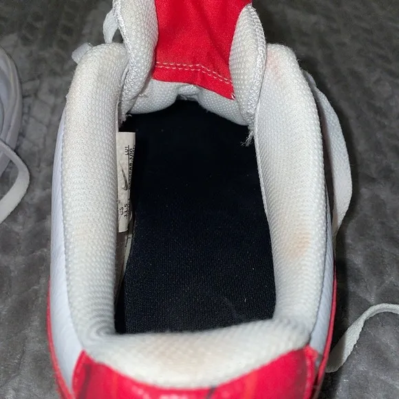 Nike Court Vision Low White Red Sneakers Men’s Size 11.5.