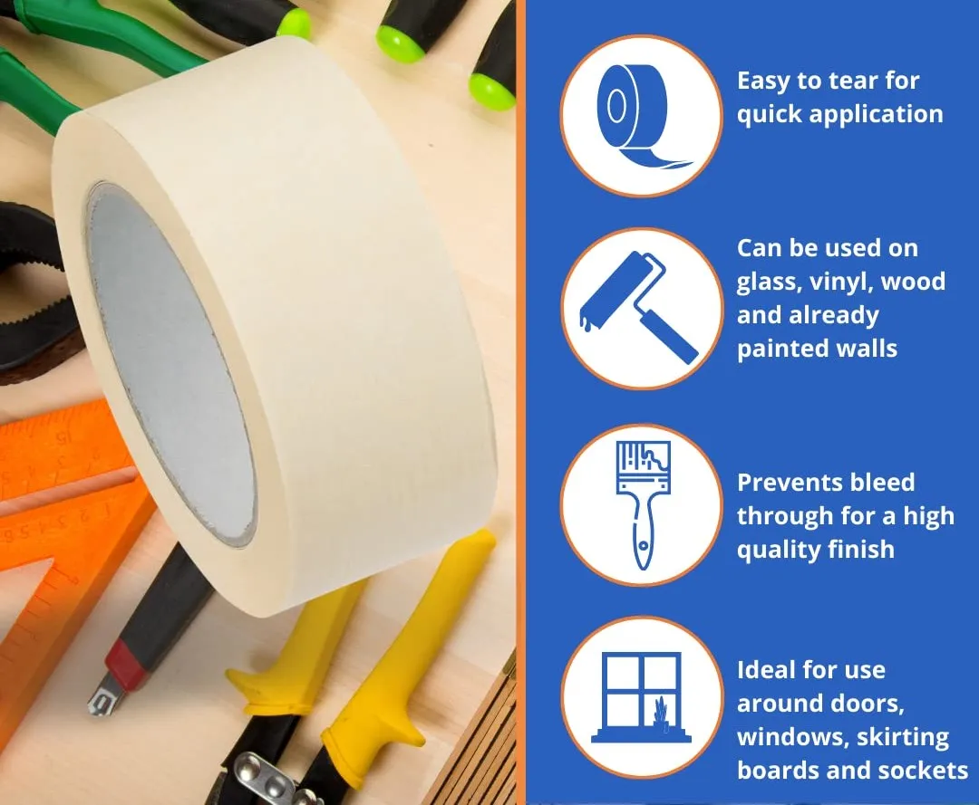 Non Bleeding Decorators Masking Tape - 48MM x 50M