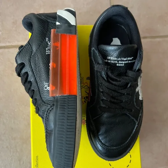 Off-White Kids Vulcanized Lace Up Black/White Size IT 30/ US 12.5