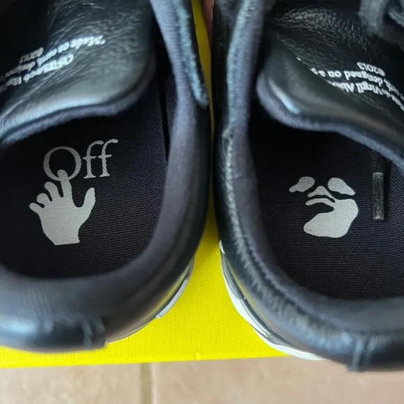 Off-White Kids Vulcanized Lace Up Black/White Size IT 30/ US 12.5