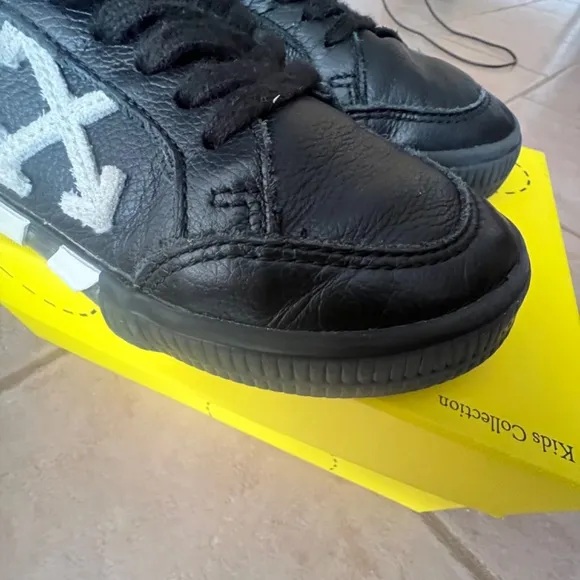 Off-White Kids Vulcanized Lace Up Black/White Size IT 30/ US 12.5
