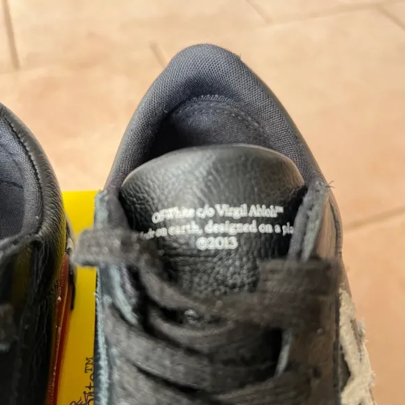Off-White Kids Vulcanized Lace Up Black/White Size IT 30/ US 12.5