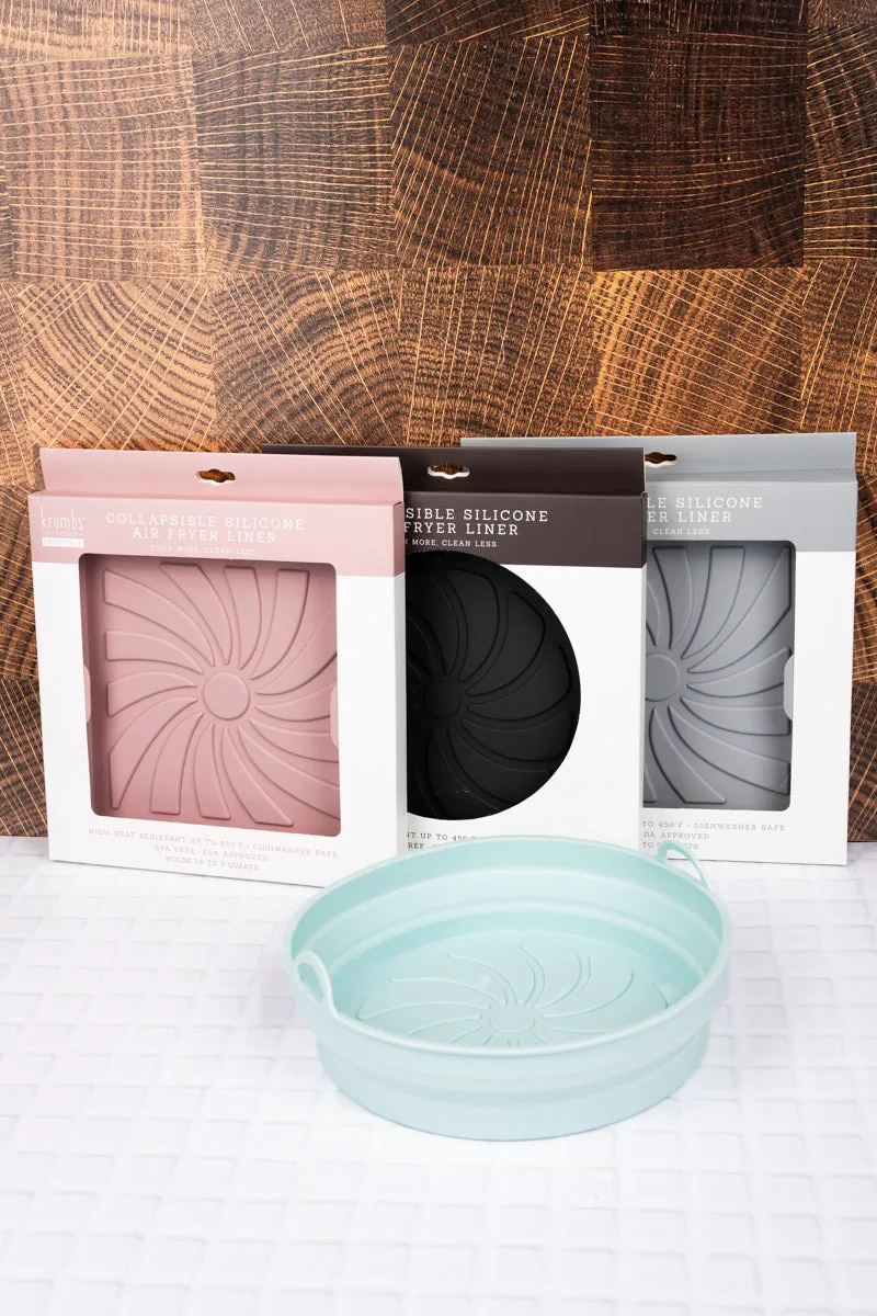 One Collapsible Silicone Air Fryer Liner- SHIPS ASSORTED