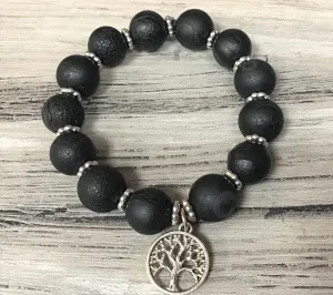 Onyx Tree of Life Bracelet