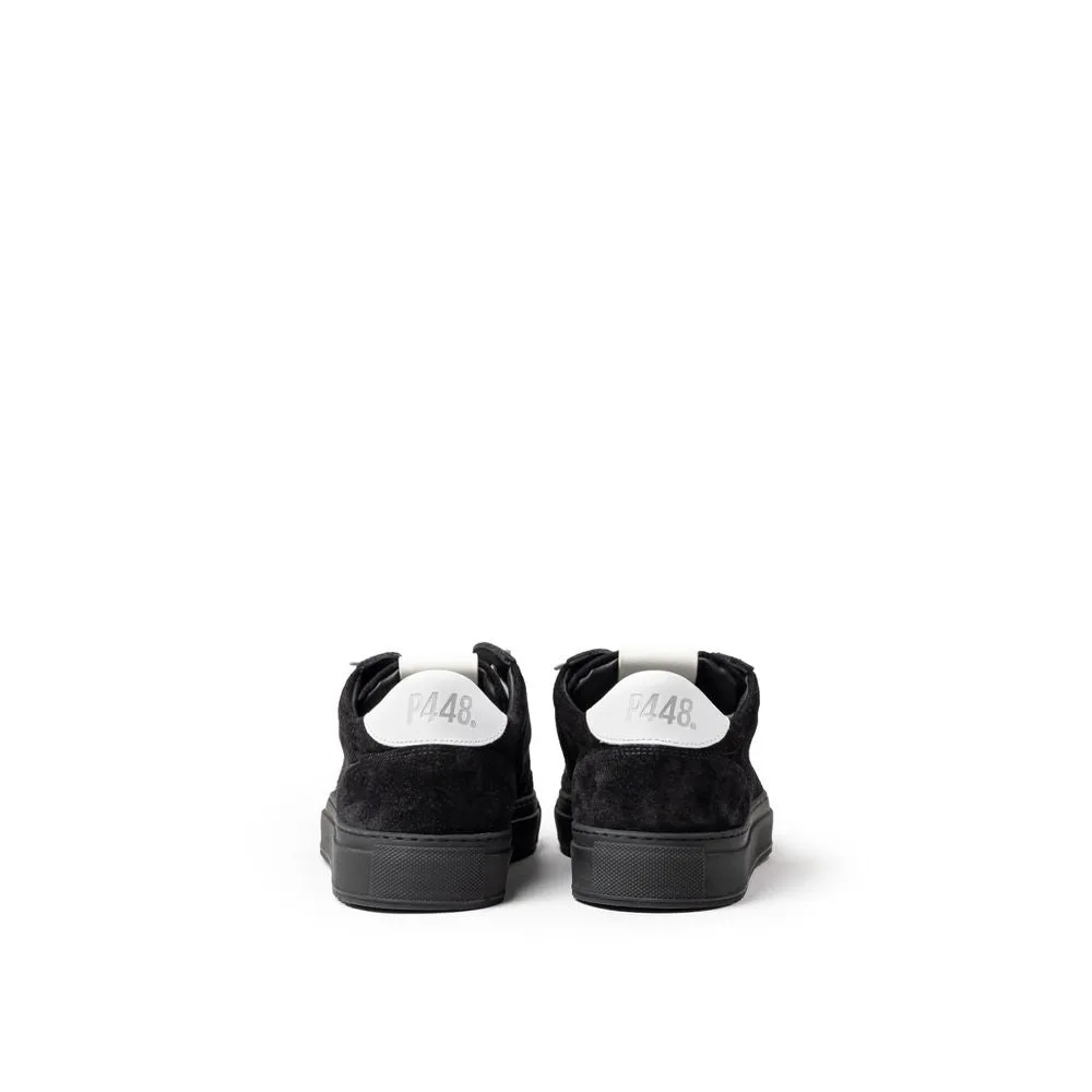 P448 Black Suede Leather Sneaker