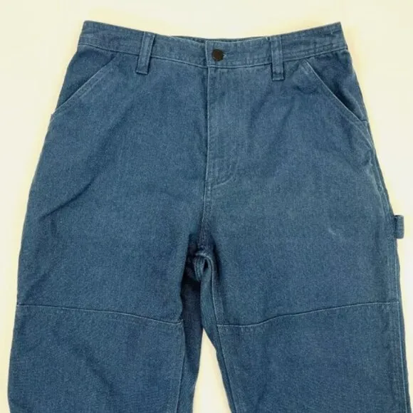 Patagonia All Seasons Double Knee Work Pants Blue Hemp Organic Jeans