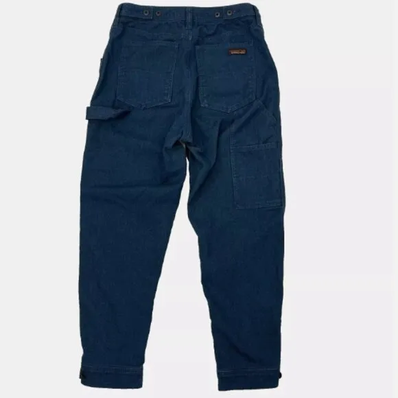 Patagonia All Seasons Double Knee Work Pants Blue Hemp Organic Jeans