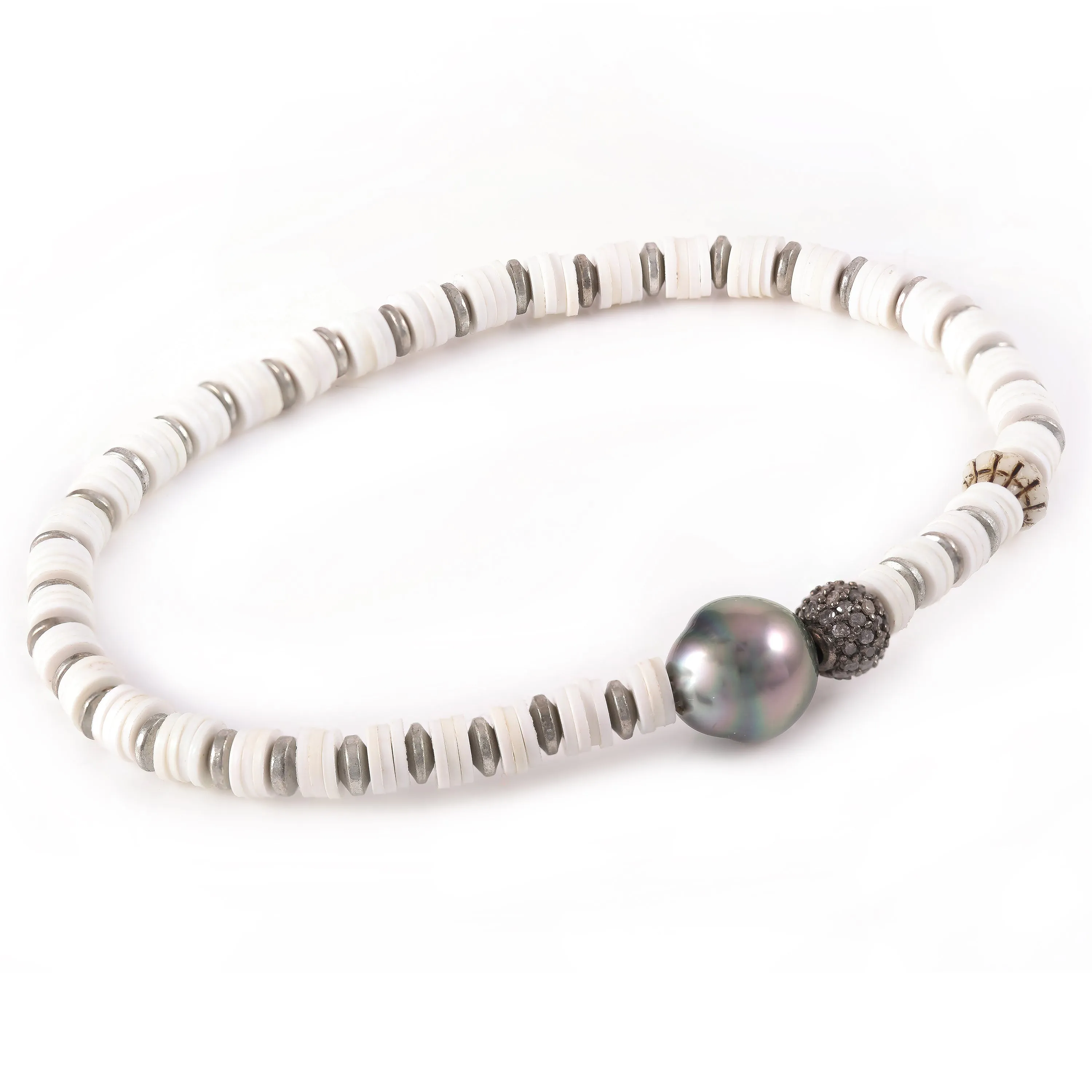 Pearl Disk Bracelet