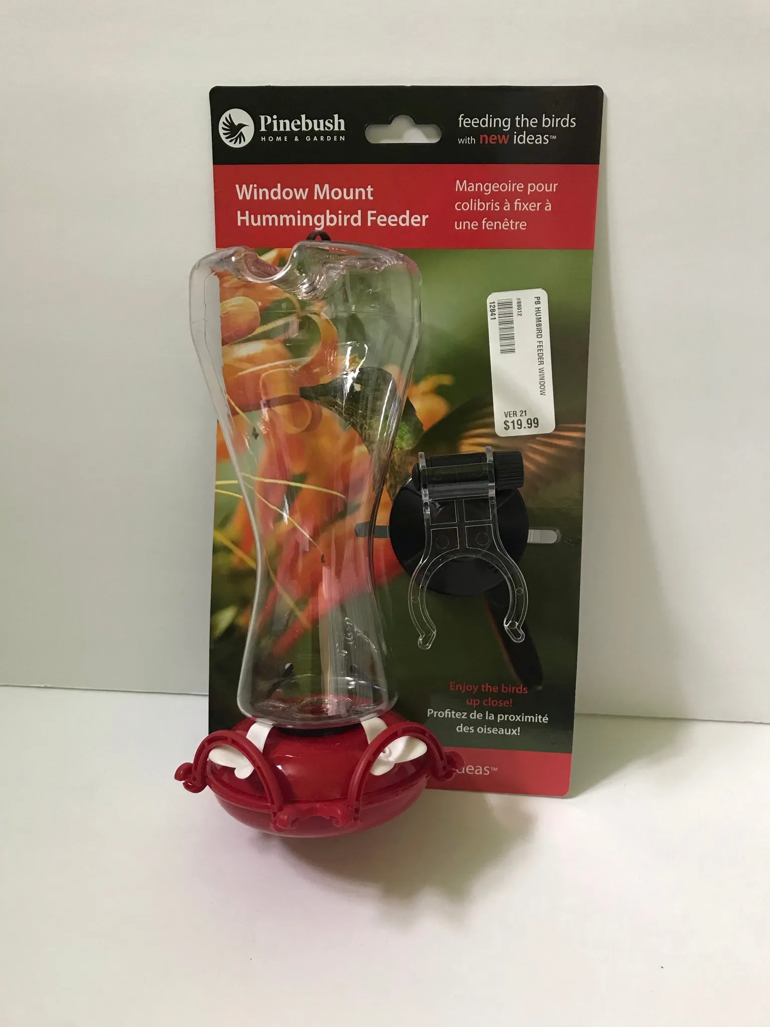 Pinebush Window Mount Hummingbird Feeder