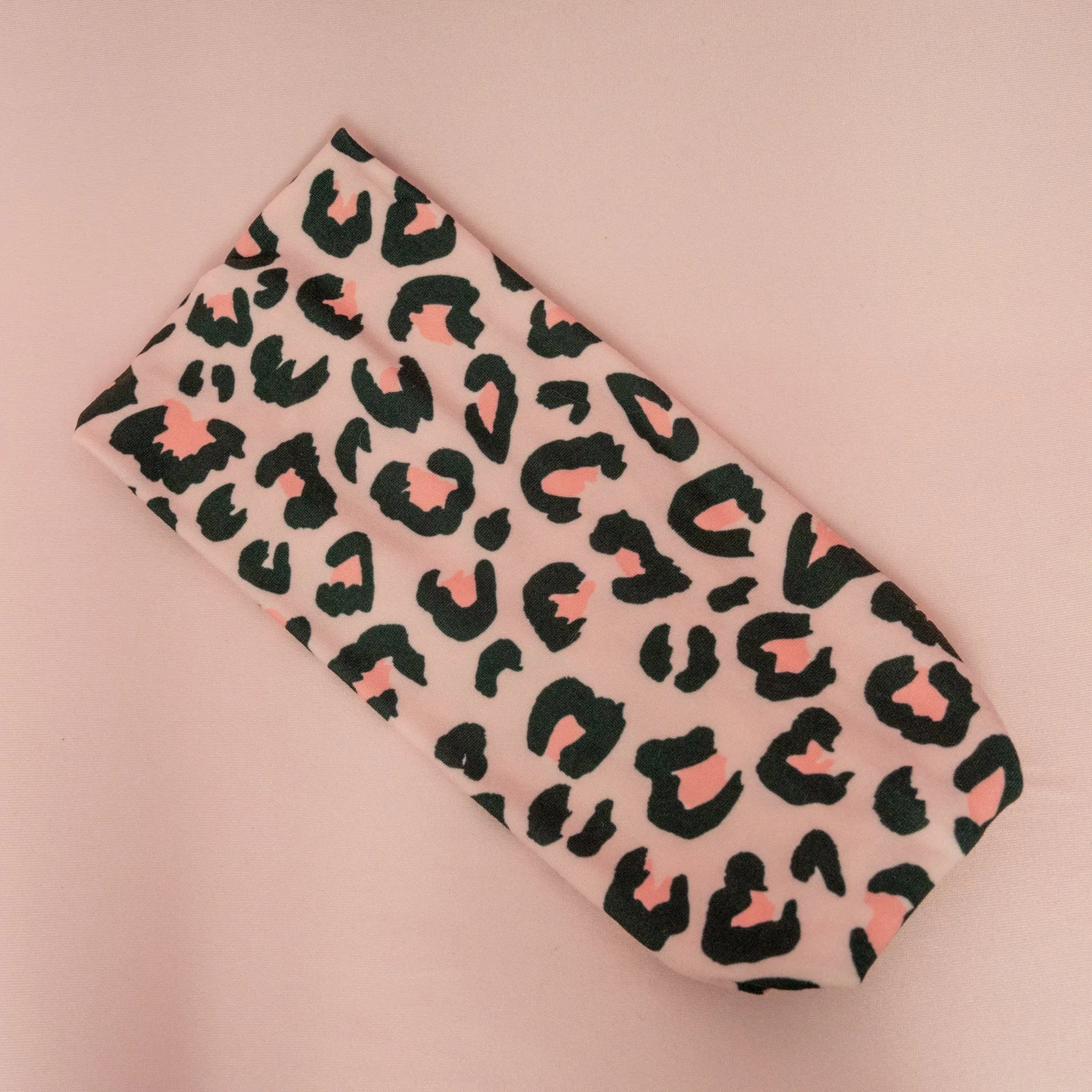 Pink Leopard Stretch Headband