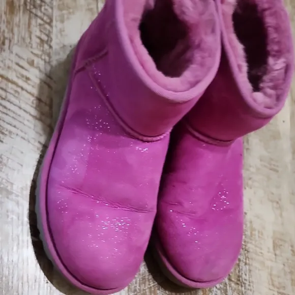 Pink UGG Shearling Boots