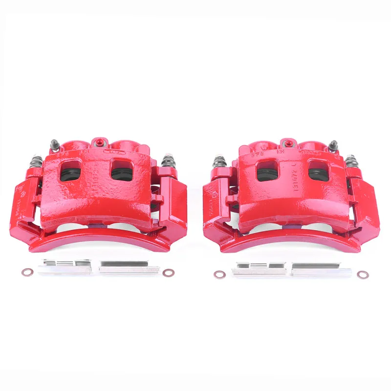 Power Stop 00-01 Dodge Ram 1500 Front Red Calipers w/Brackets - Pair