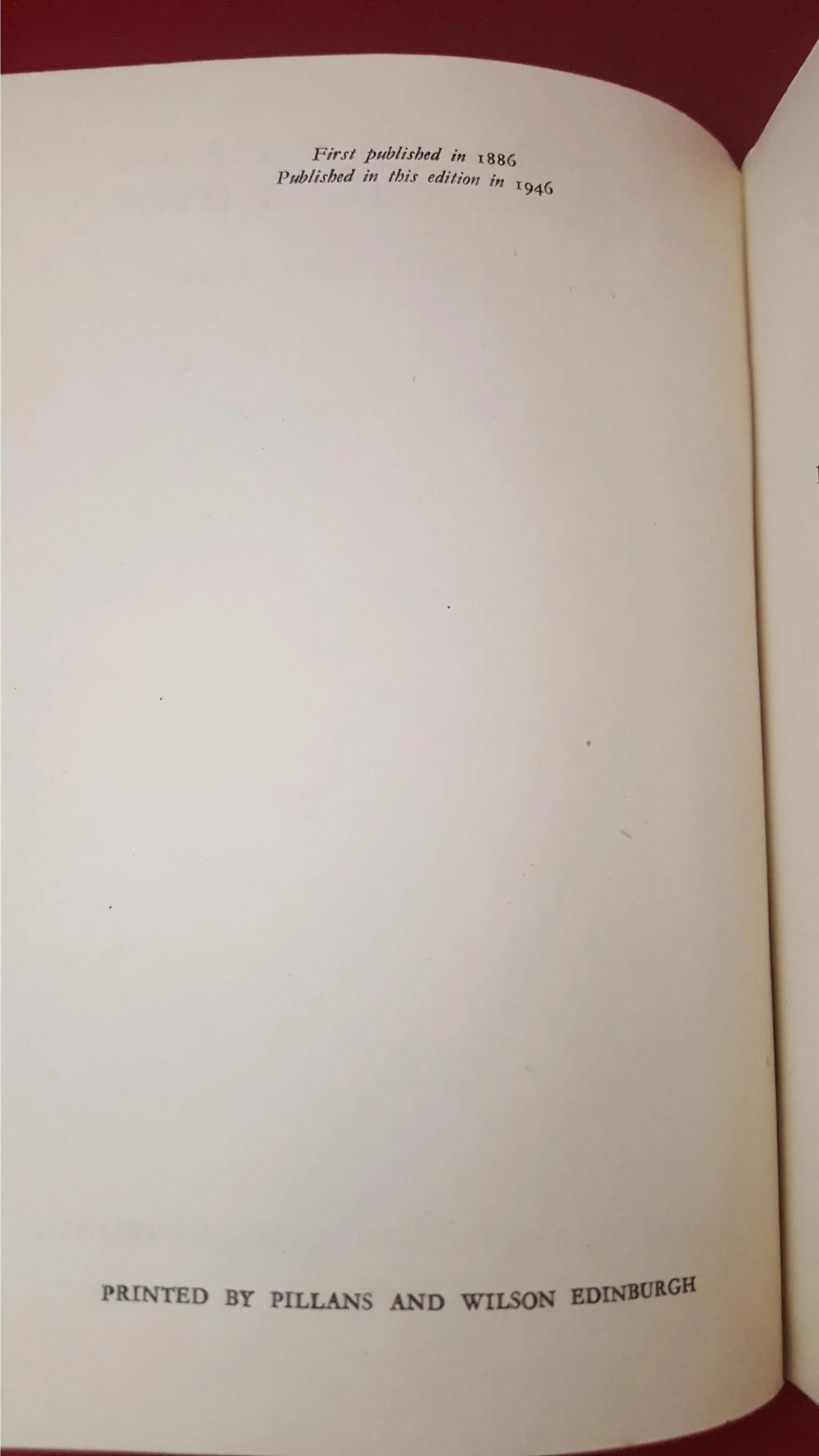 R L Stevenson - The Strange Case of Dr Jekyll and Mr Hyde, Grant, 1946