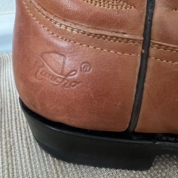 Rancho BIG Boys Cowboy Western boots Tan Sz US 5.5 Made in Mexico Sz 24.5 EE