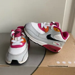 RARE 2012 Nike Air Max 90 Pink/White/Orange Sneakers Toddler Girls - SZ 4 C