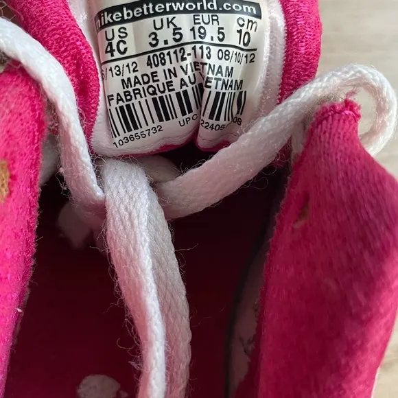 RARE 2012 Nike Air Max 90 Pink/White/Orange Sneakers Toddler Girls - SZ 4 C