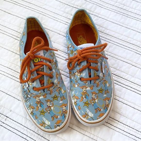 RARE Vans × Disney Toy Story Woody Authentic Sneakers Limited Edition Kids 3.5