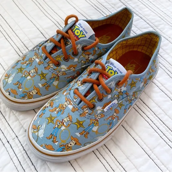 RARE Vans × Disney Toy Story Woody Authentic Sneakers Limited Edition Kids 3.5