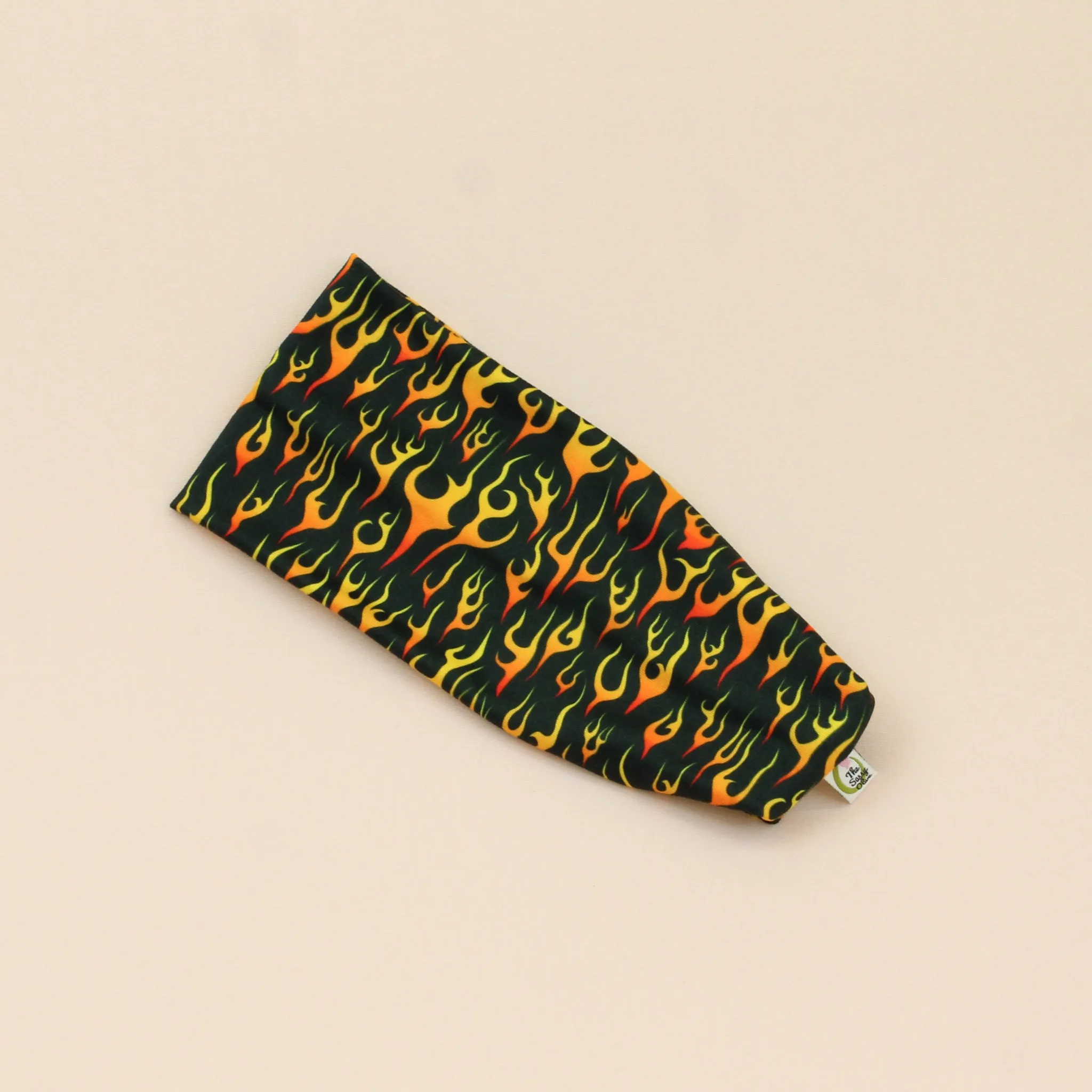 Red Hot Flames Stretch Headband