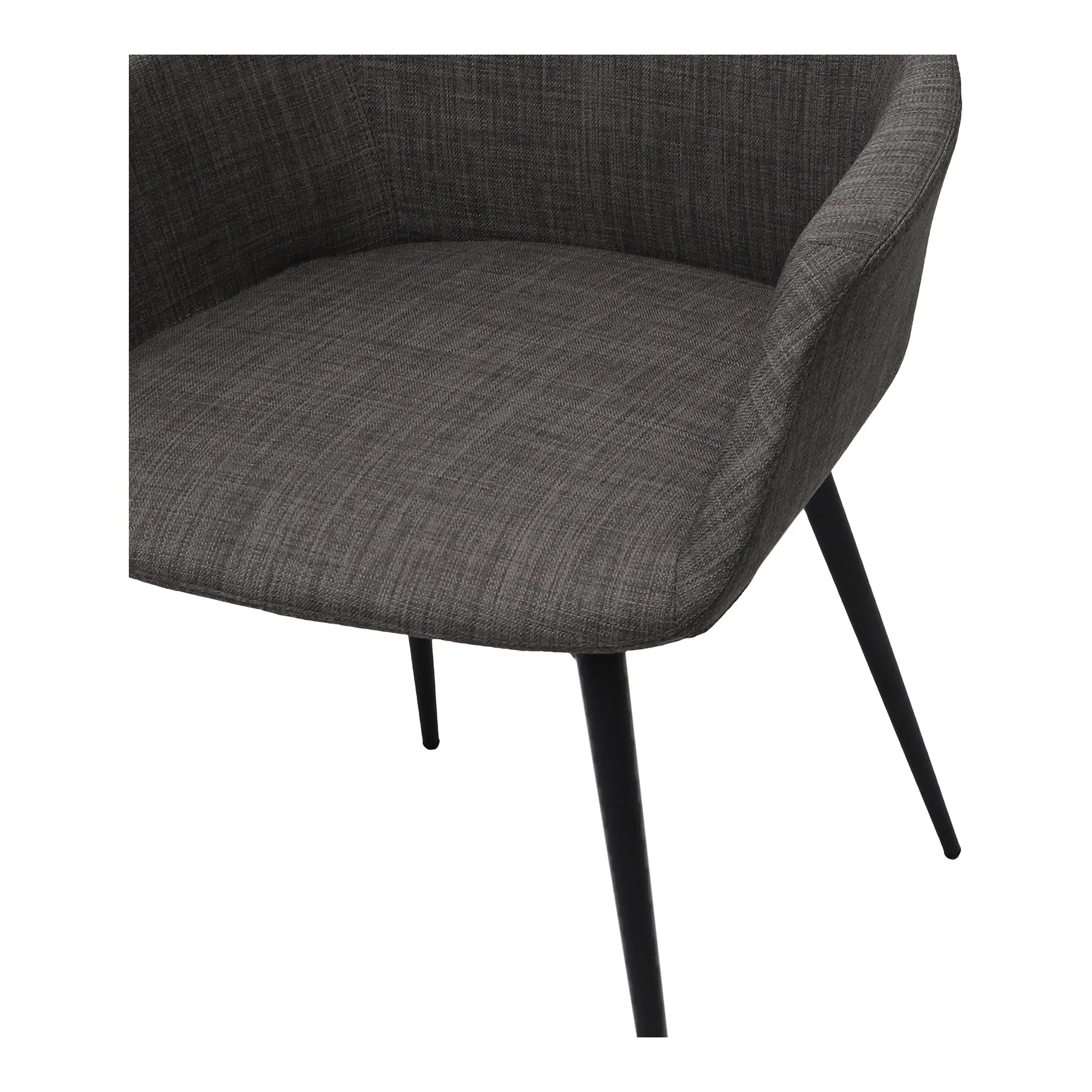 Retro Dining Chairs Duo - Sculpted Seat & Steel Hairpin Legs