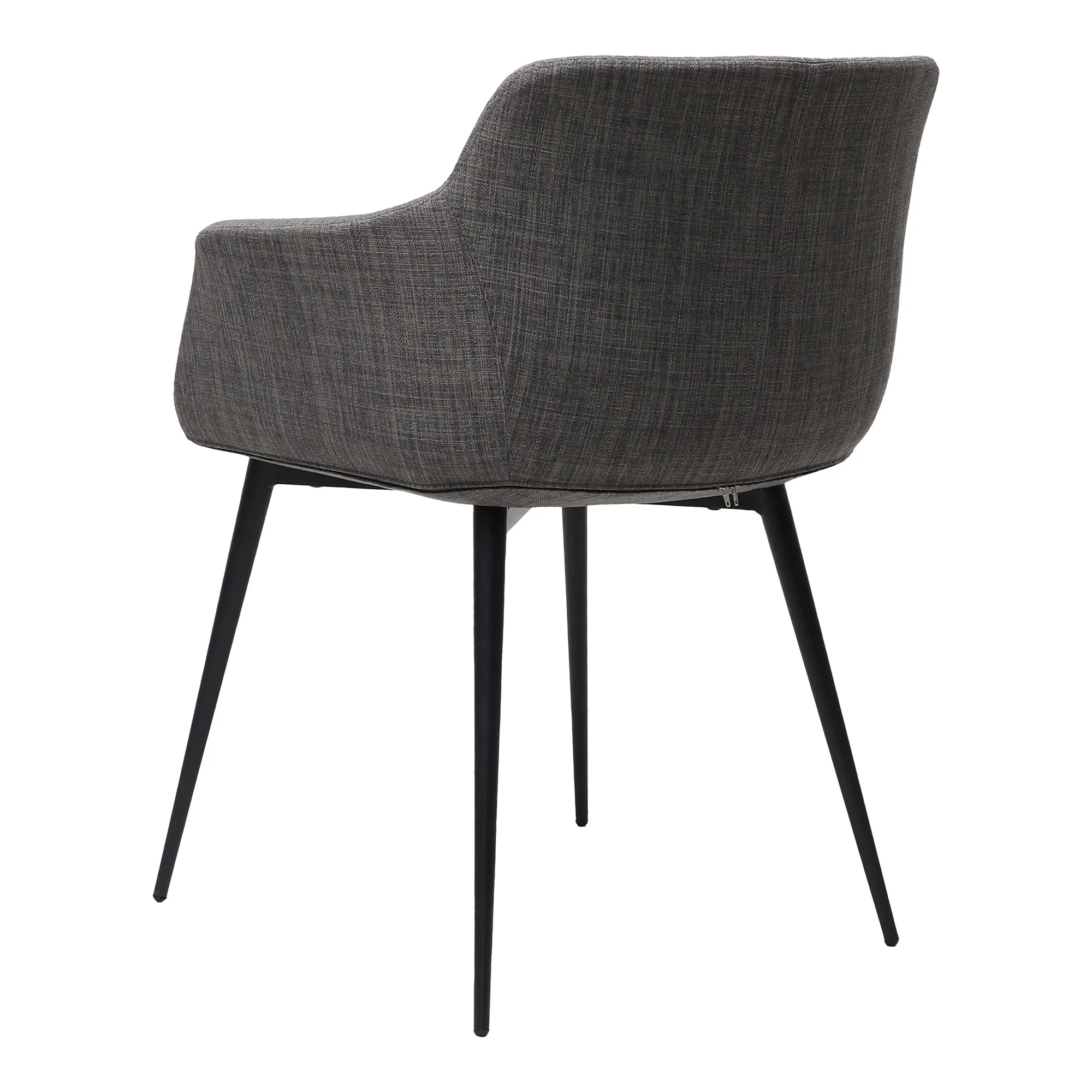 Retro Dining Chairs Duo - Sculpted Seat & Steel Hairpin Legs