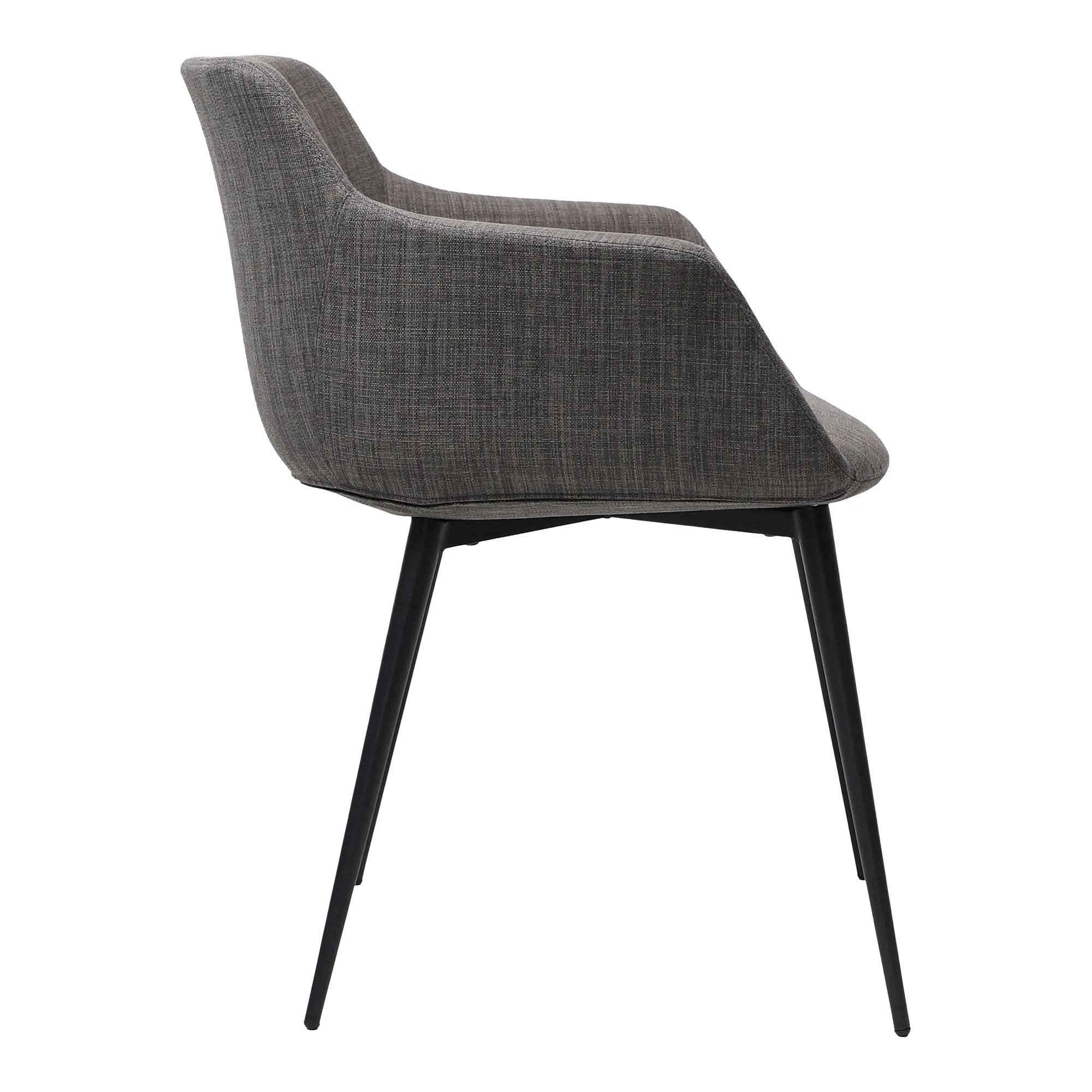 Retro Dining Chairs Duo - Sculpted Seat & Steel Hairpin Legs