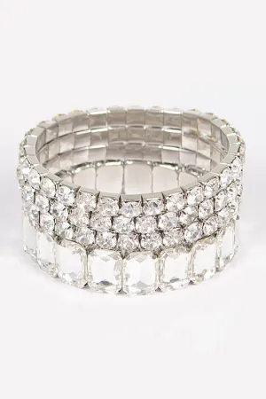 Rhystone stretch bracelet