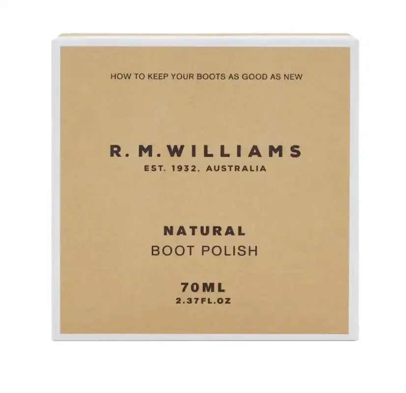 RM Williams Stockmans Boot Polish Natural