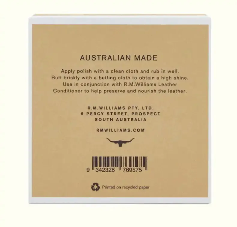 RM Williams Stockmans Boot Polish Natural