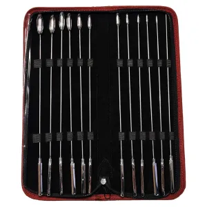 Rouge Stainless Steel 12 Piece Rosebud Urethral Sound Kit