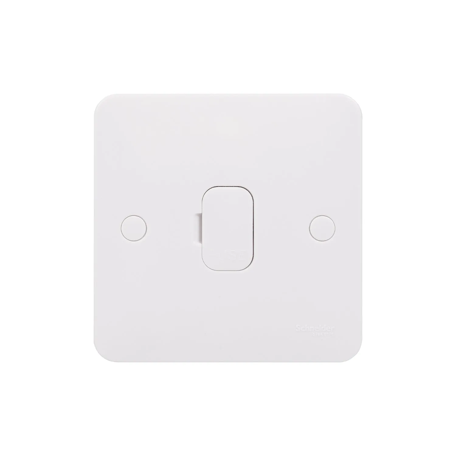 Schneider Electric GGBL5000S Lisse White Moulded 13A Unswitched Fused Connection Unit (Display Packaged)