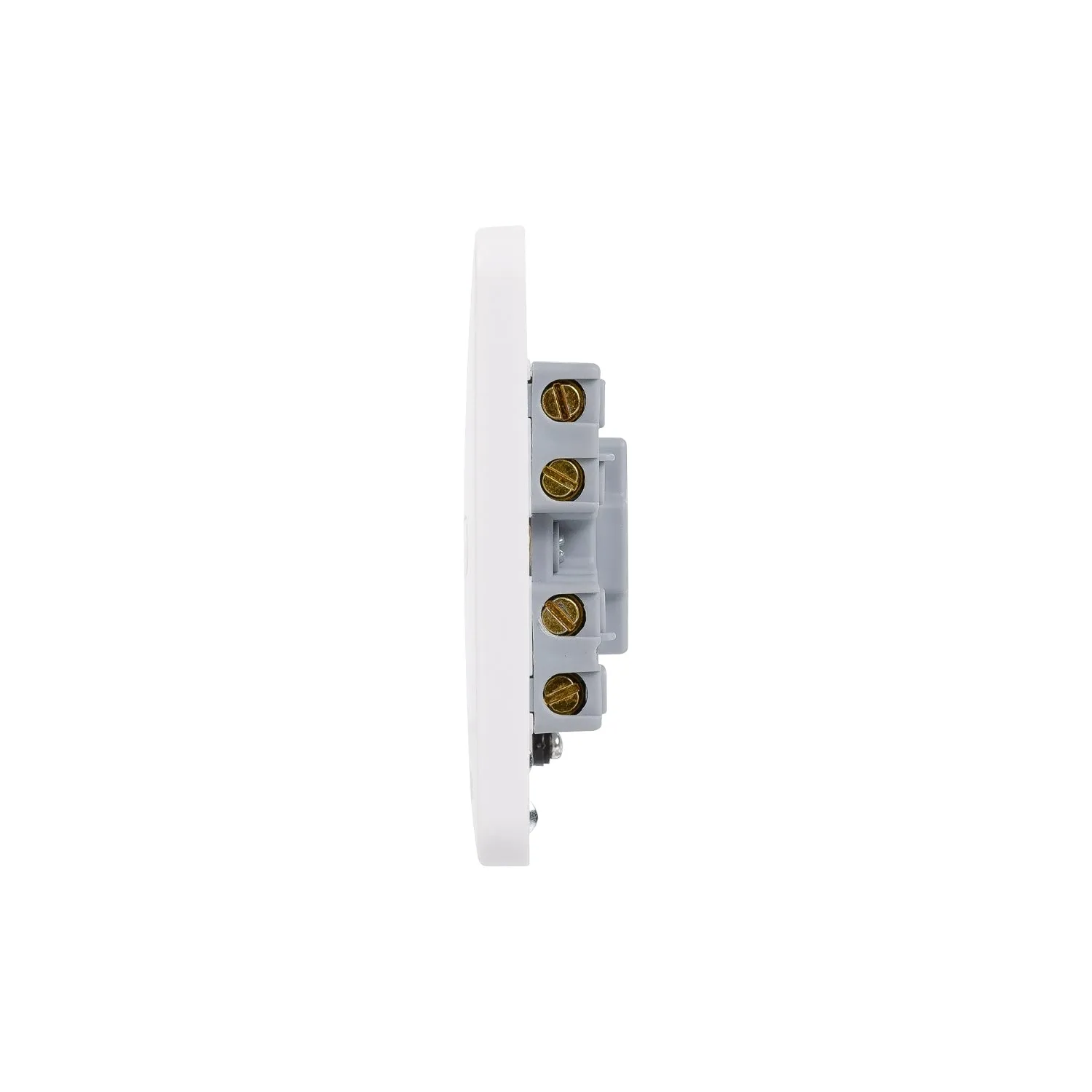 Schneider Electric GGBL5000S Lisse White Moulded 13A Unswitched Fused Connection Unit (Display Packaged)