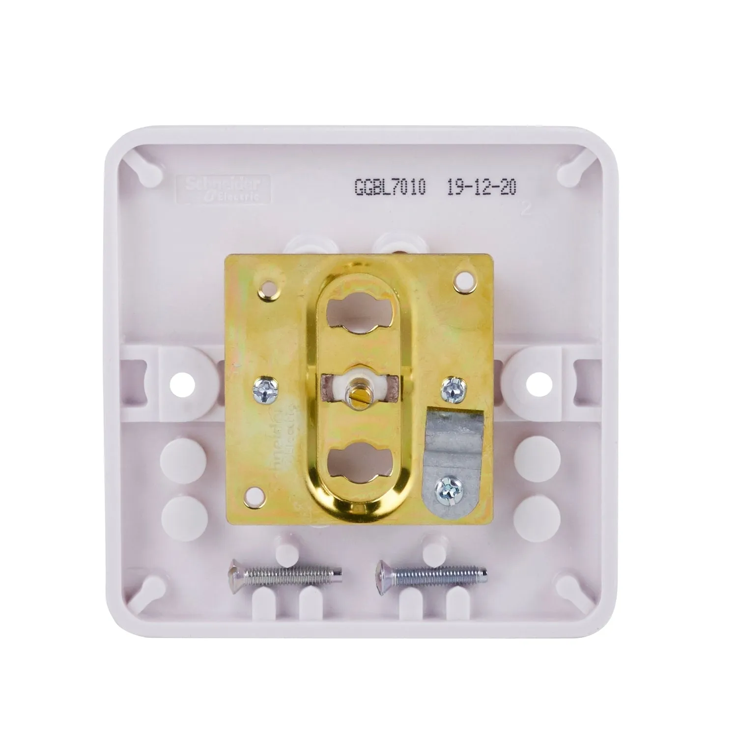 Schneider Electric GGBL7010 Lisse White Moulded Single TV/FM Co-Axial Socket Outlet