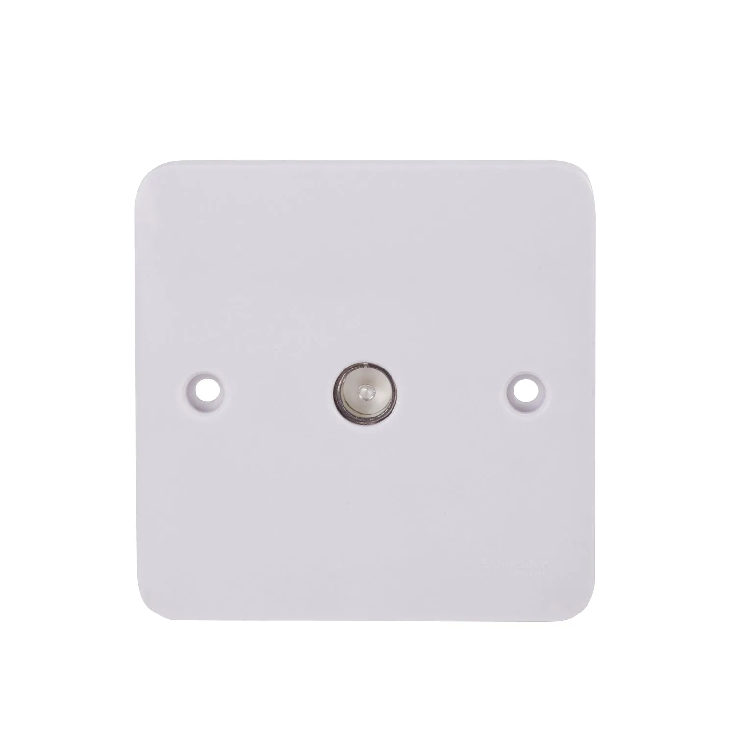 Schneider Electric GGBL7010 Lisse White Moulded Single TV/FM Co-Axial Socket Outlet