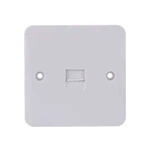 Schneider Electric GGBL7062 Lisse White Moulded BT Secondary Telephone Socket