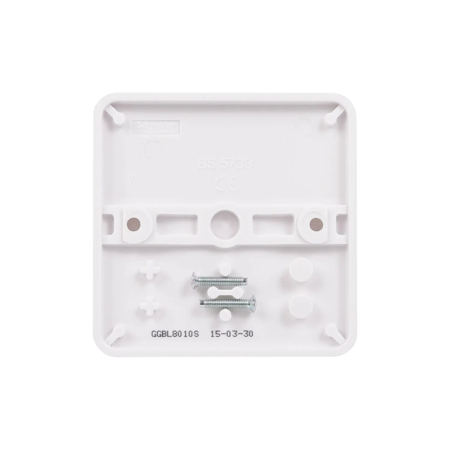 Schneider Electric GGBL8010S Lisse White Moulded 1G Blank Plate (Display Packaged)