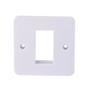 Schneider Electric GGBL8050 Lisse White Moulded 1G 1 Module Euro Plate