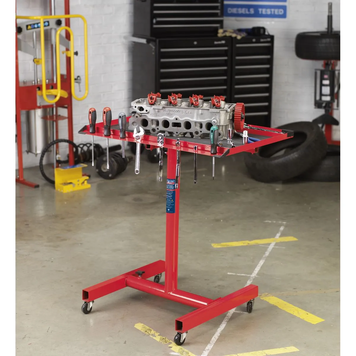 Sealey Mobile Work Station - Height-Adjustable